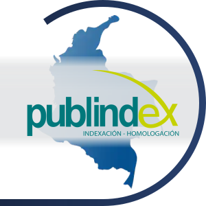 Mapa de Colombia y el logo de PUBLINDEX
